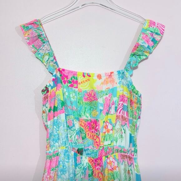LILLY PULITZER CHRISTA MIDI DRESS  IN STATE OF MIND SIZE SMALL - Picture 2 of 9